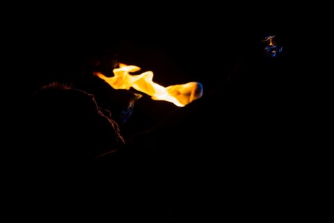 Fire Breather, Raunacht, Winter, Waldburg Castle, Waldburg, Allgäu, Baden-Württemberg, Germany