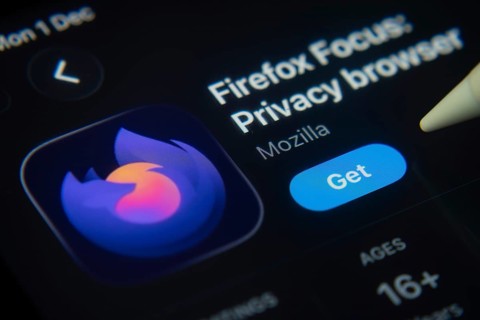 Dhaka, Bangladesh- 01 Dec 2025: A close-up of the Firefox Focus app icon in the App Store on an
