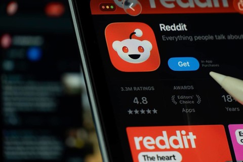Dhaka, Bangladesh- 24 Oct 2025: A iPad screen displaying the Reddit app on App store
