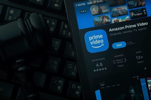 Dhaka, Bangladesh- 28 Oct 2025: An iPad displaying the Amazon Prime Video app against a judge's