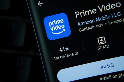 Dhaka, Bangladesh- 27 July 2025: Amazon Prime Video app from Google Playstore is displayed on a
