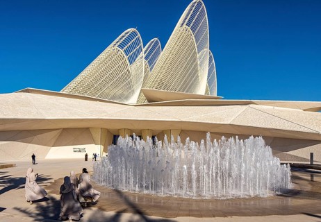 Zayed National Museum in Abu Dhabi, memorial to the late Zayed bin Sultan Al Nahyan, the museum is