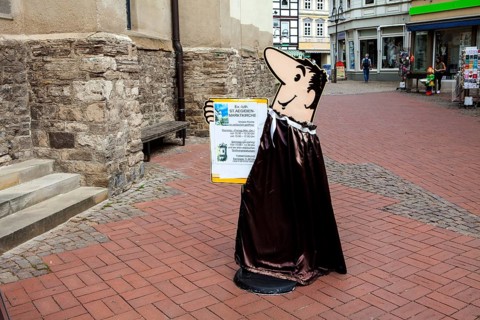 Bruno, the HB-Männchen or HB Man, a cartoon character from German commercial television advertised