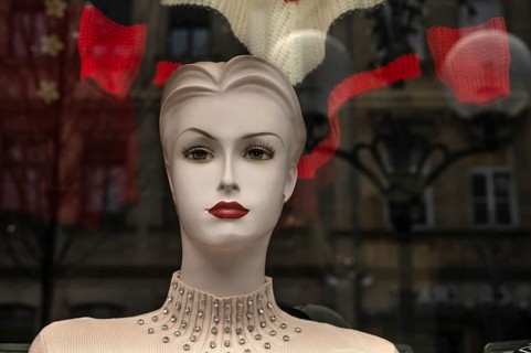 Head of a vintage mannequin from the 1950s, Bavaria, Germany