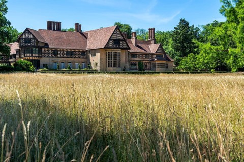Cecilienhof Palace, location of the Potsdam Conference in the New Garden, Potsdam
