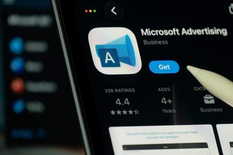 Dhaka, Bangladesh- 24 Oct 2025: A iPad screen displaying the Microsoft Advertising app on App store