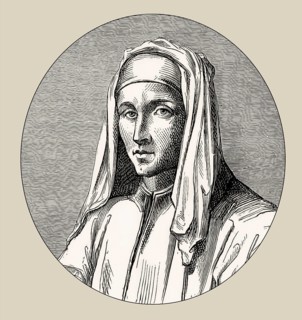 Portrait of Guido of Arezzo, 992 – after 1033, Italian Benedictine monk, music theorist and