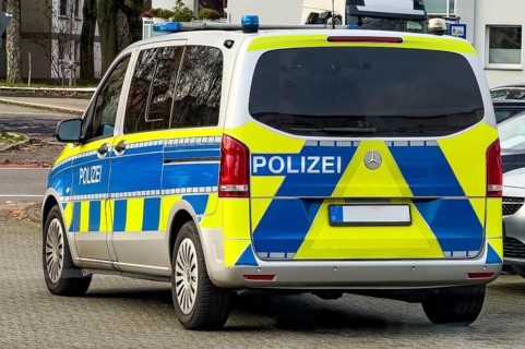 Police lettering on police car Police car Emergency vehicle patrol car, Germany