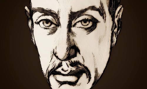 Portrait of Rainer Maria Rilke, 1875 – 1926, Austrian poet and novelist, based on a sketch,
