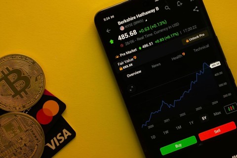 Dhaka, Bangladesh- 30 June 2025: Smartphone displaying Berkshire Hathaway Inc stock data on a