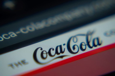 Dhaka, Bangladesh- 02 Dec 2025: A Close-up of a laptop screen is displaying the The Coca-Cola