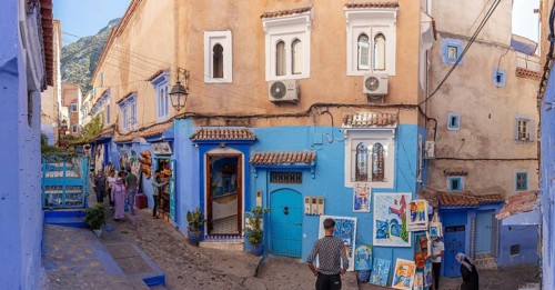 MAR, Chefchaouen, Medina, Pano