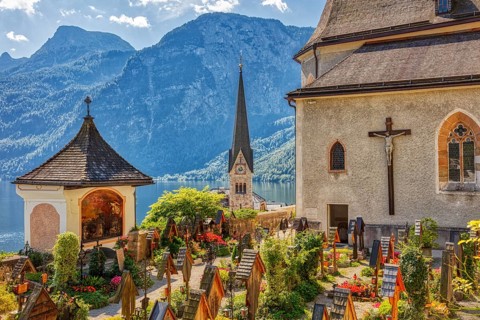 A, Hallstatt, hdr