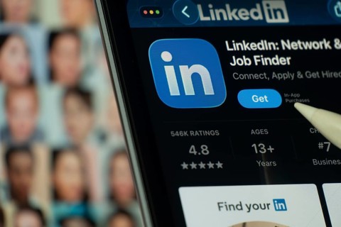 Dhaka, Bangladesh- 24 Oct 2025: A iPad screen displaying the LinkedIn app on App store