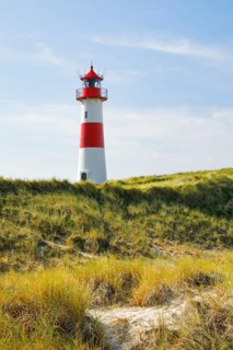 Lighthouse List-Ost am Ellenbogen on the island of Sylt, Germany