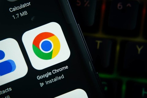 Dhaka, Bangladesh- 27 July 2025: Close-up of smartphone screen showing the Google Chrome app icon
