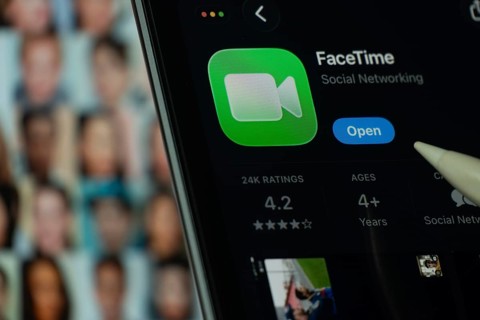 Dhaka, Bangladesh- 24 Oct 2025: A iPad screen displaying the Apple Facetime app on App store