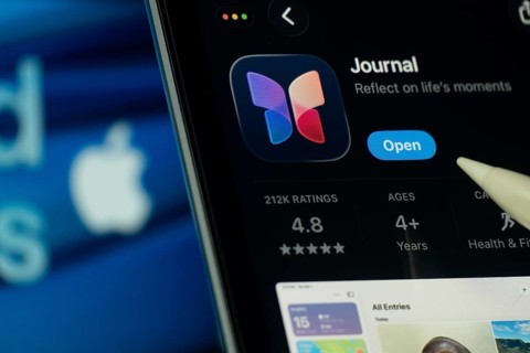 Dhaka, Bangladesh- 24 Oct 2025: A iPad screen displaying the Apple Journal app on App store