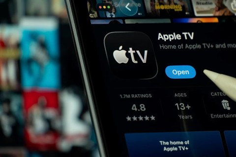 Dhaka, Bangladesh- 24 Oct 2025: A iPad screen displaying the Apple TV app on App store