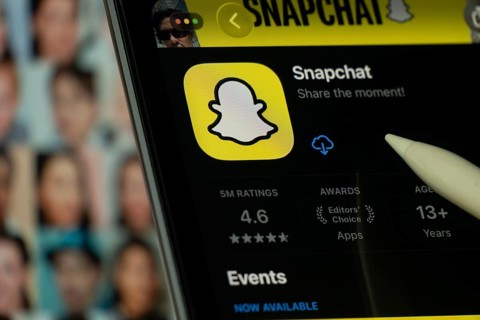 Dhaka, Bangladesh- 24 Oct 2025: A iPad screen displaying the Snapchat app on App store