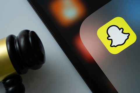 Dhaka, Bangladesh- 17 March 2025: A close up of an iPad screen displaying the Snapchat app