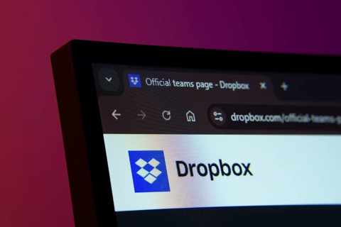 Dhaka, Bangladesh- 02 June 2025: Close-up of a computer screen displaying the Dropbox web interface
