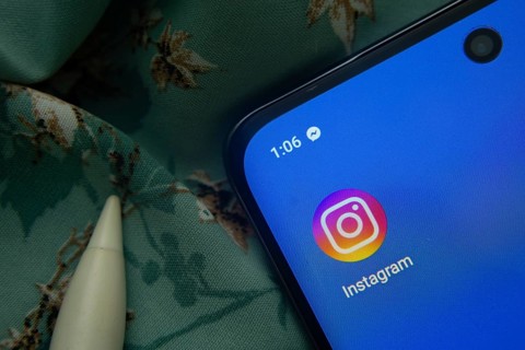Dhaka, Bangladesh- 07 May 2025: Instagram app icon is seen on smartphone
