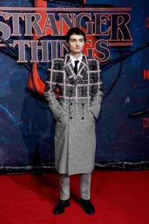 Finn Wolfhard at the Stranger Things fan event in Hangar 7 at Tempelhof Airport in Berlin on 18.11