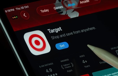 Dhaka, Bangladesh- 30 Oct 2025: Target app displayed on a iPad screen in dark mode with a digital