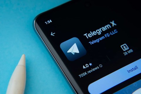 Dhaka, Bangladesh- 18 March 2025: The Telegram X app from Google Playstore is displayed on a