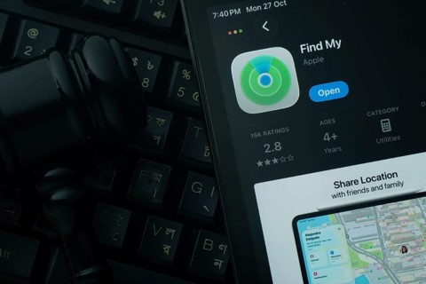 Dhaka, Bangladesh- 28 Oct 2025: An iPad displaying the Apple Find My app against a judge's gavel