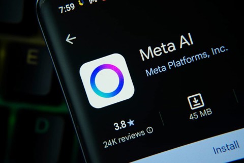 Dhaka, Bangladesh- 27 July 2025: Meta Ai app from Google Playstore is displayed on a smartphone