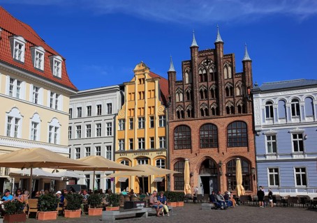Der Alte Markt (Nordseite), Stralsund, Vorpommern-Rügen District, Mecklenburg-Western Pomerania,