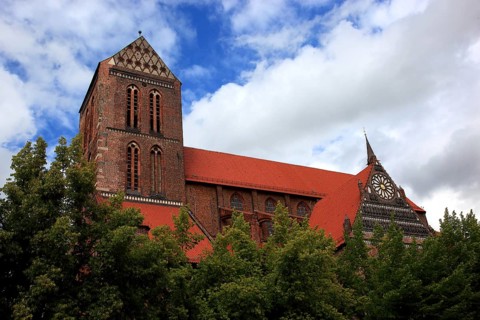 St. Nicholas Church, important building of North German brick Gothic and part of the UNESCO World
