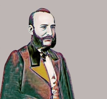 Portrait of Alexander Nikolayevich Afanasyev, 1826 – 1871, Russian Slavist, folklorist, literary