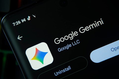 Dhaka, Bangladesh- 27 July 2025: Screen displaying Google Gemini app with open and uninstall