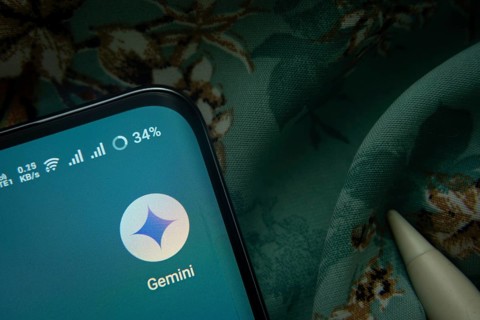 Dhaka, Bangladesh- 07 May 2025: Google Gemini app icon is seen on smartphone