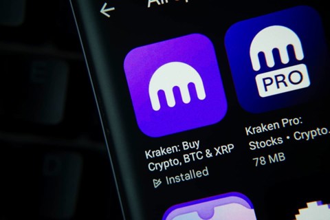 Dhaka, Bangladesh- 27 July 2025: Kraken and Kraken Pro app from Google Playstore is displayed on a