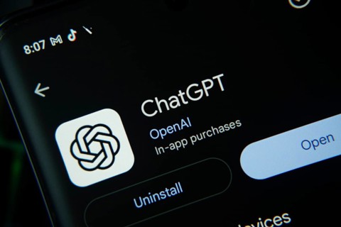 Dhaka, Bangladesh- 27 July 2025: Screen displaying ChatGPT app with open and uninstall options,