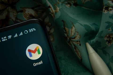 Dhaka, Bangladesh- 07 May 2025: Gmail app icon is seen on smartphone
