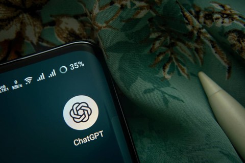 Dhaka, Bangladesh- 07 May 2025: ChatGPT app icon is seen on smartphone