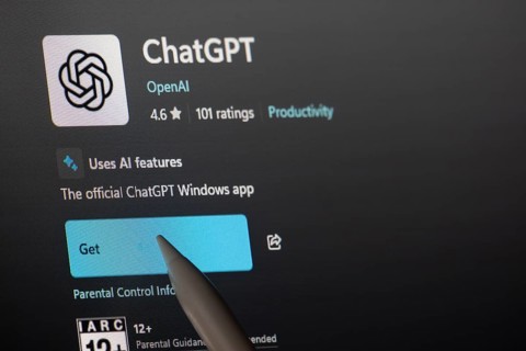 Dhaka, Bangladesh- 19 Sep 2025: A close-up of the ChatGPT app from the Microsoft Store is shown on