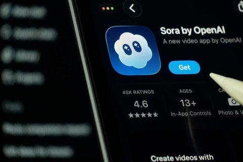 Dhaka, Bangladesh- 24 Oct 2025: A iPad screen displaying the Sora by OpneAI app on App store