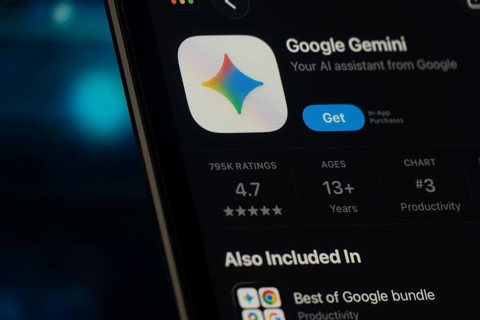 Dhaka, Bangladesh- 24 Oct 2025: A iPad screen displaying the Google Gemini app on App store