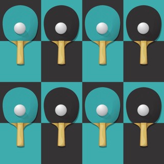 Ping Pong, table Tennis seamless vector pattern