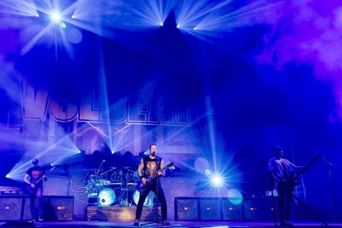 Michael Poulsen, singer and guitarist from Volbeat as part of the Greatest Of All Tours Worldwide