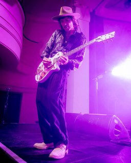 Singer Justin Hawkins from The Darkness live on Dreams On Toast Tour at Metropol Berlin on 10