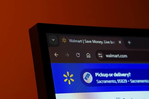 Dhaka, Bangladesh- 02 June 2025: Close-up of a computer screen displaying the Walmart web interface