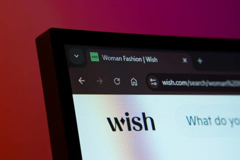 Dhaka, Bangladesh- 02 June 2025: Close-up of a computer screen displaying the Wish web interface in