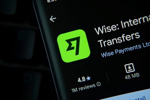 Dhaka, Bangladesh- 27 July 2025: Wise app from Google Playstore is displayed on a smartphone screen
